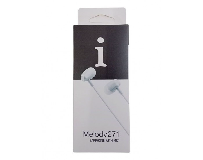 IBALL WIRED EARPHONE WITH MIC (MELODY 271) WHITE